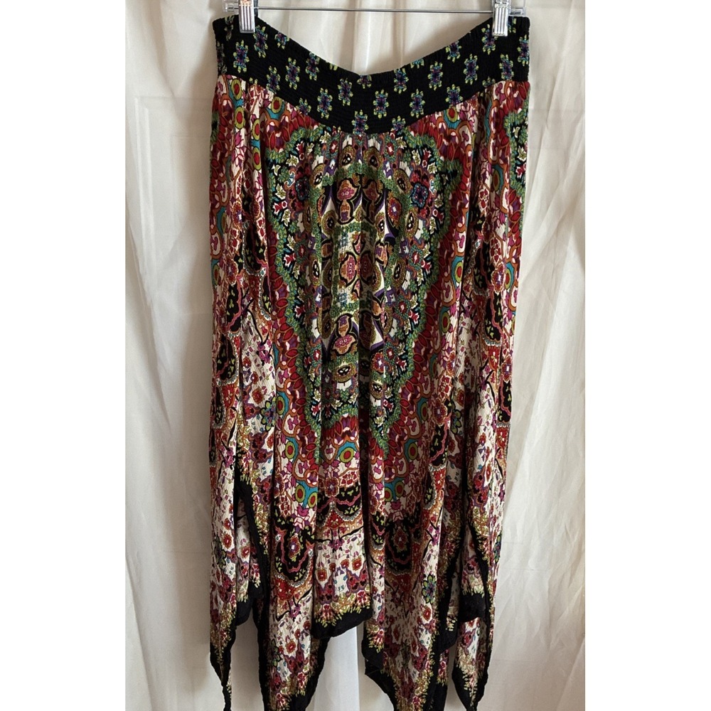 bila Flowy Skirt Boho Hippie Witchy Asymmetrical - Picture 8 of 10